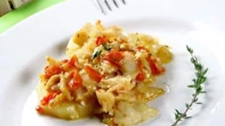 Receita de Bacalhau da Ofélia a Vinho Branco
