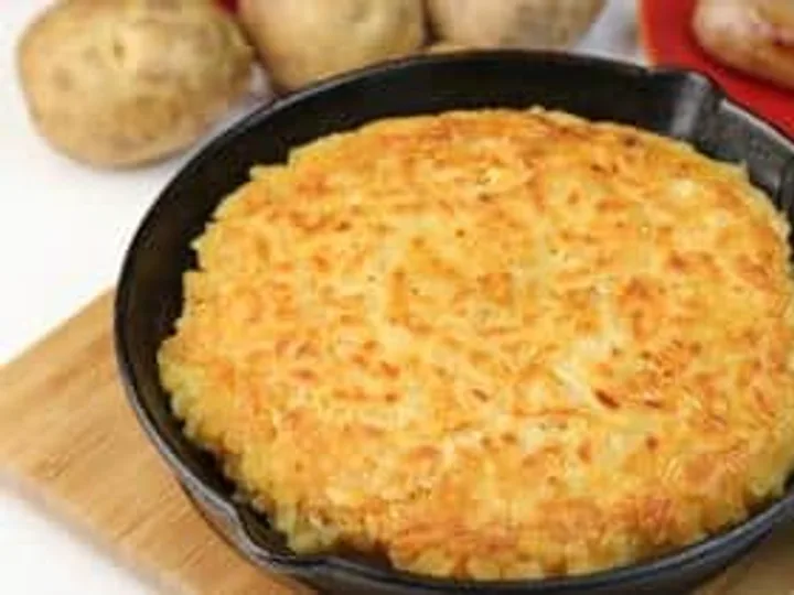 Batata Rosti com Bacon e Parmesão