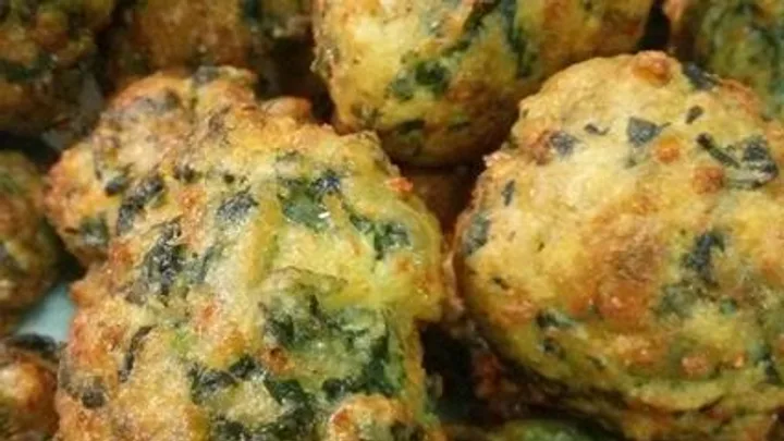 Receita de Bolinho de Espinafre Especial