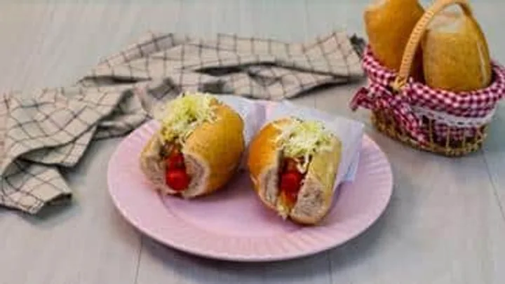 Receita de Cachorro Quente de Frango