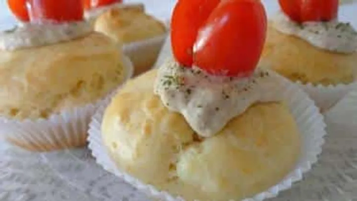 Receita de Cupcake Salgado com Patê de Atum