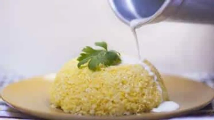 Receita de Cuscuz com Leite de Coco