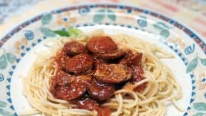 Receita de Espaguete com Molho de Calabresa
