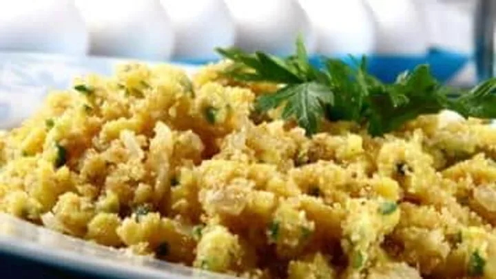 Receita de Farofa de Ovo