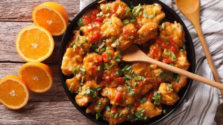 Receita de Frango ao Molho de Laranja