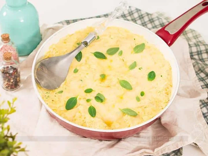 Lasanha de Frigideira de Fricassê de Frango