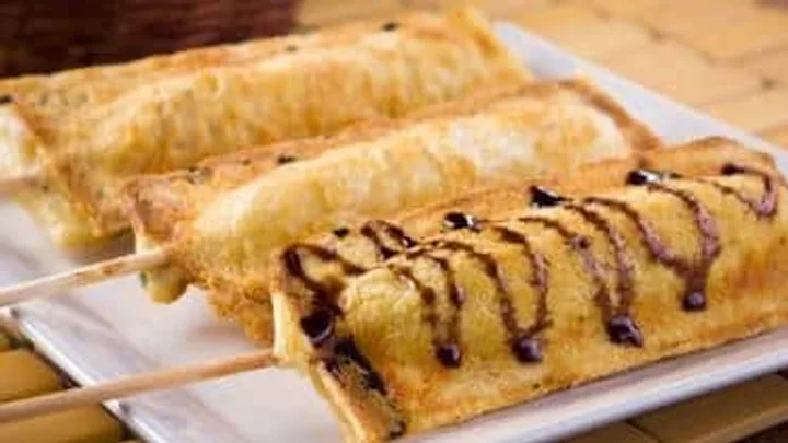 Receita de Massa para Crepe no Palito