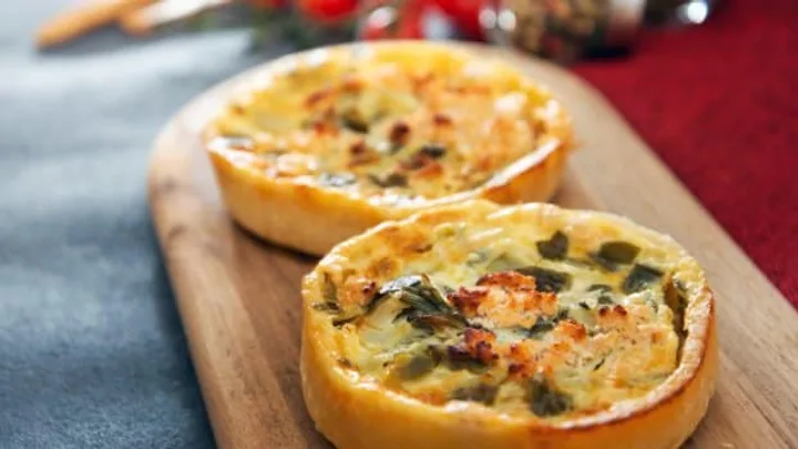Receita de Quiche de Alho Poró com Massa de Grão-de-Bico