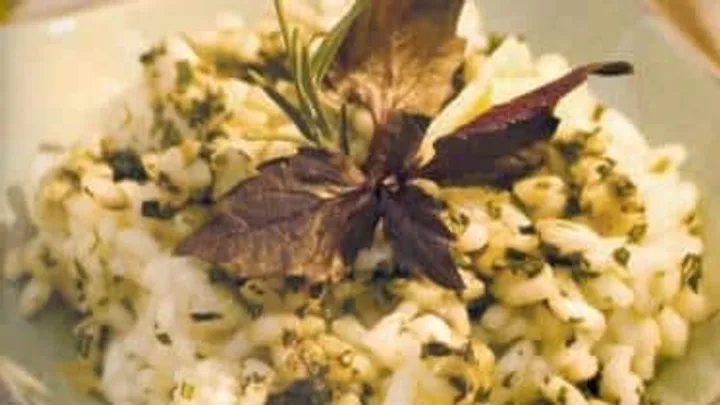 Receita de Risoto de Ervas