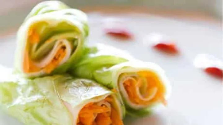 Receita de Rolinho de Alface Fácil