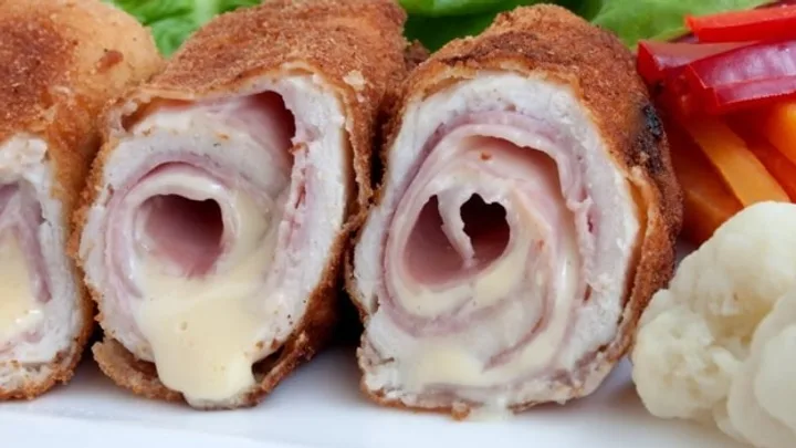 Receita de Rolinhos de Filé de Frango com Presunto e Queijo