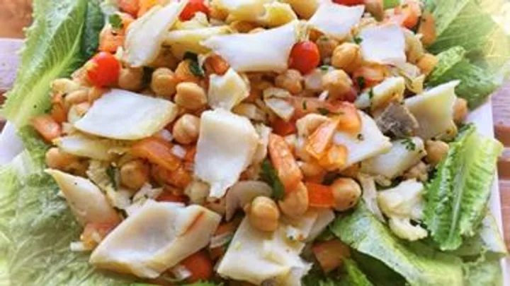 Receita de Salada de Bacalhau