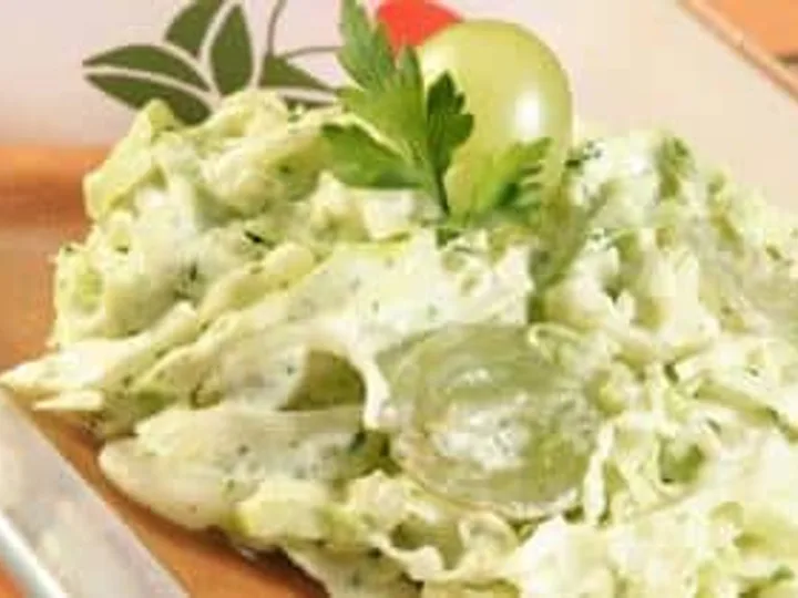 Salada verde de microondas