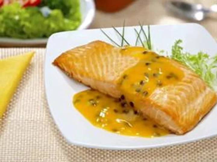 Salmão ao Molho de Maracujá