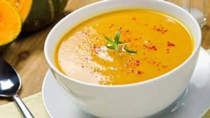 Receita de Sopa Cremosa de Abóbora