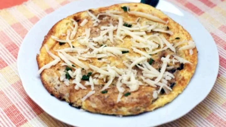 Receita de Omelete Ralado