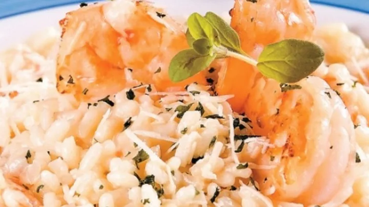 Receita de Risoto de Camarão com Arroz Arbóreo