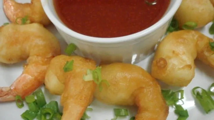 Receita de Camarão Empanado com Molho Agridoce