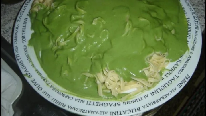 Receita de Talharim ao Molho de Espinafre
