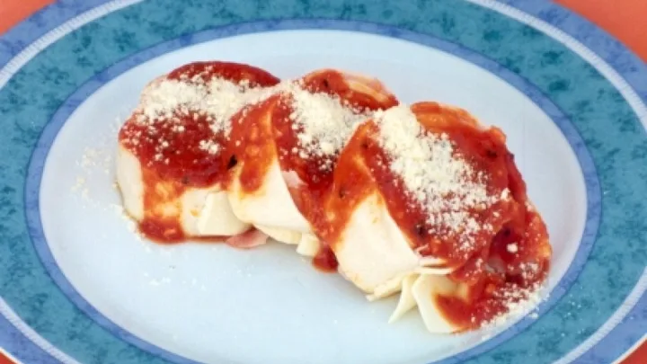 Receita de Rondelli de Presunto e Mussarela