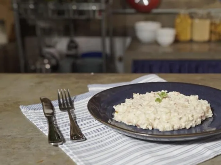 Risoto de Beterraba e Gorgonzola
