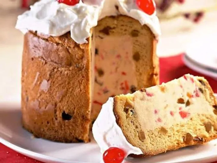 Panetone Recheado com Sorvete