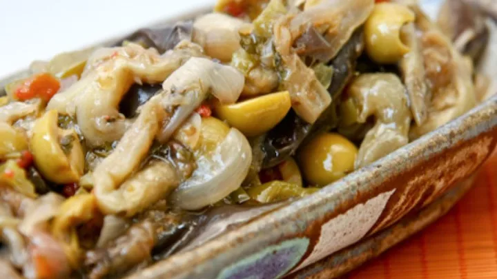 Receita de Berinjela com Vinagrete ao Forno