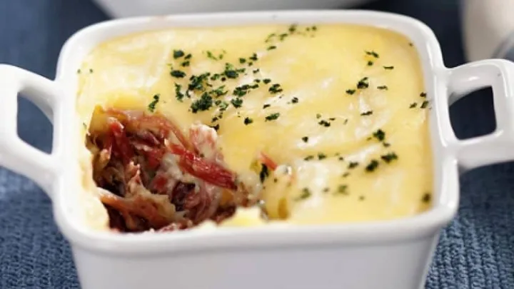 Receita de Escondidinho de Carne Seca e Mandioca