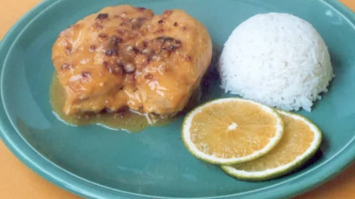 Receita de Frango no Suco de Laranja