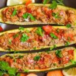 Receita de Abobrinhas Recheadas com Carne Moída, enviada por Adege Adalgisa - Prazer à Mesa