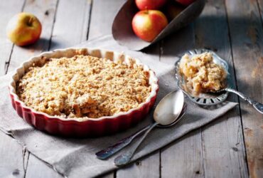 Receita de Crumble de Maçã (torta crocante de maçã), enviada por Janaine Pina - Prazer à Mesa