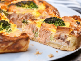 Receita de Quiche de Salmão com Brócolis, enviada por Adege Adalgisa - Prazer à Mesa