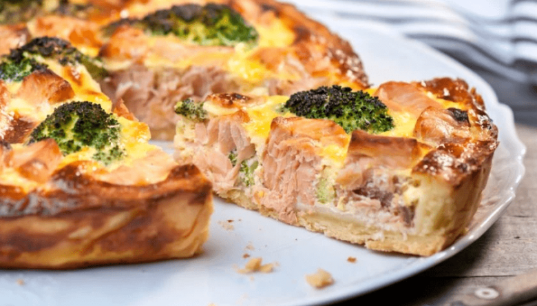 Receita de Quiche de Salmão com Brócolis, enviada por Adege Adalgisa - Prazer à Mesa