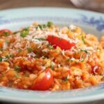 Receita de Risoto de Tomate Fresco com Rúcula, enviada por Adege Adalgisa - Prazer à Mesa