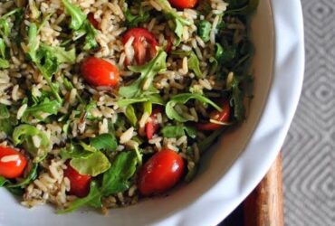 Receita de Salada de Arroz Integral e Frango, enviada por Vania Justino - Prazer à Mesa