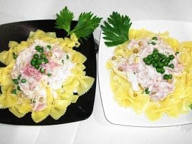 Receita de Farfalle à Parisiense, enviada por Telma Gomide - Prazer à Mesa