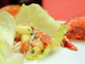 Receita de Salada de Camarão Grelhado com Vinagrete de Xerez, enviada por Vania Justino - Prazer à Mesa