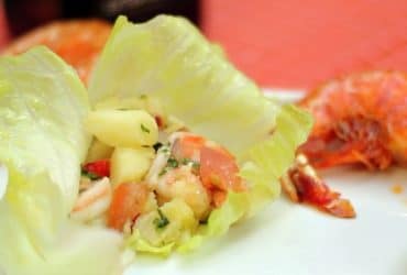 Receita de Salada de Camarão Grelhado com Vinagrete de Xerez, enviada por Vania Justino - Prazer à Mesa