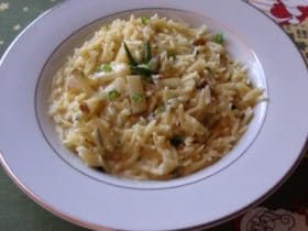 Receita de Risoto de Gorgonzola com Risone, enviada por Luciana Souza - Prazer à Mesa