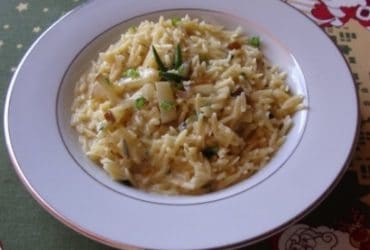 Receita de Risoto de Gorgonzola com Risone, enviada por Luciana Souza - Prazer à Mesa